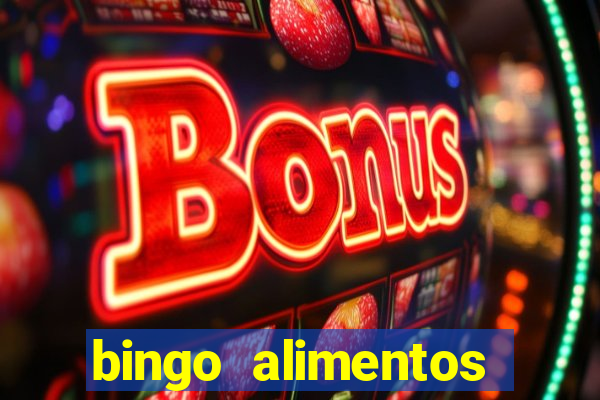 bingo alimentos para imprimir